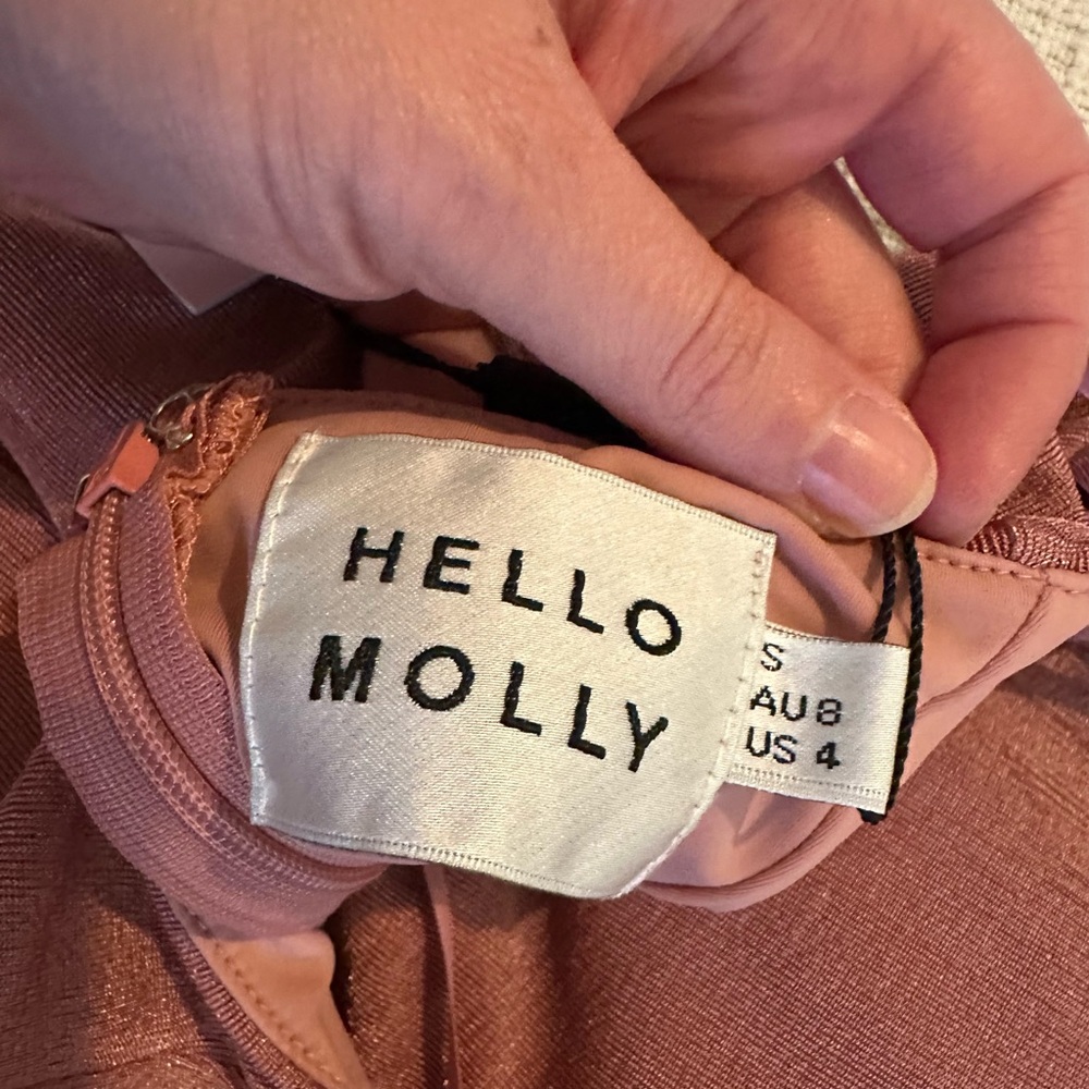 Hello Molly Dusty Pink Midi Dress - Picture 6 of 9